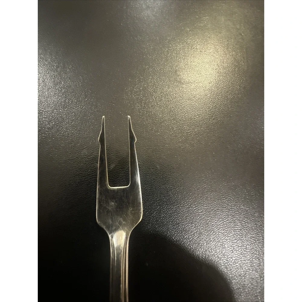 Vintage Short Handle Pickle Olive Fork EKS7 STAINLESS‎ by EKCO USA